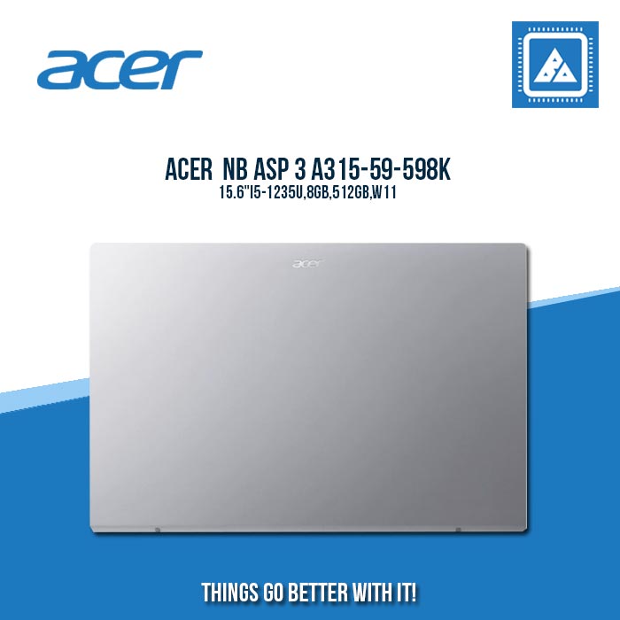 ACER ASPIRE 3 A315-59-598K I5-1235U/8GB/512GB NVME | BEST FOR STUDENTS AND FREELANCERS LAPTOP ACER ASPIRE 3 A315-59-598K I5-1235U/8GB/512GB NVME | BEST FOR STUDENTS AND FREELANCERS LAPTOP
